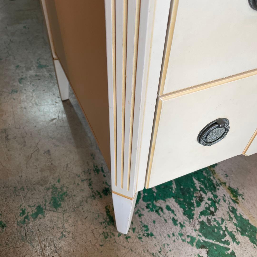 アンティーク・ロココ調・4段チェスト・シャビー・フレンチアンティーク