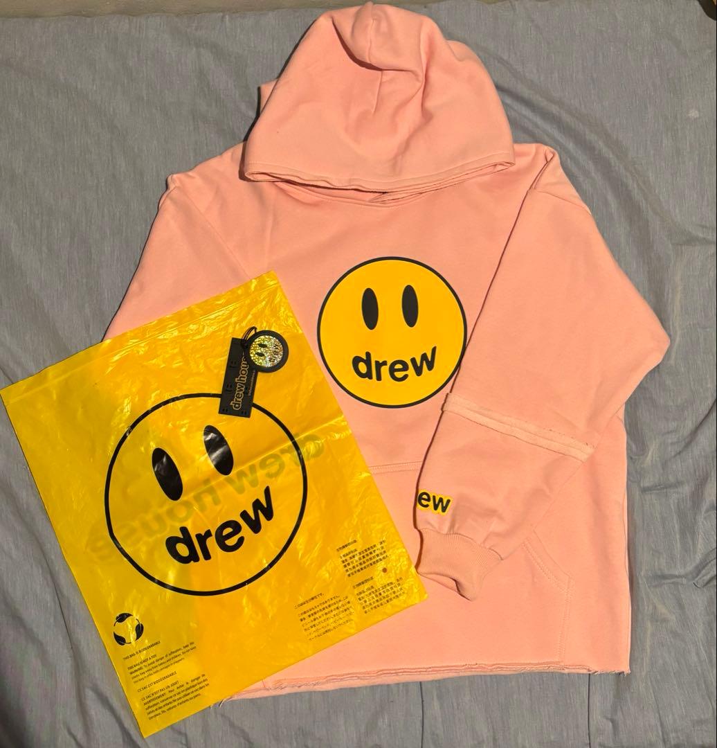 drew house スマイルロゴ パーカー ピンク 正規品