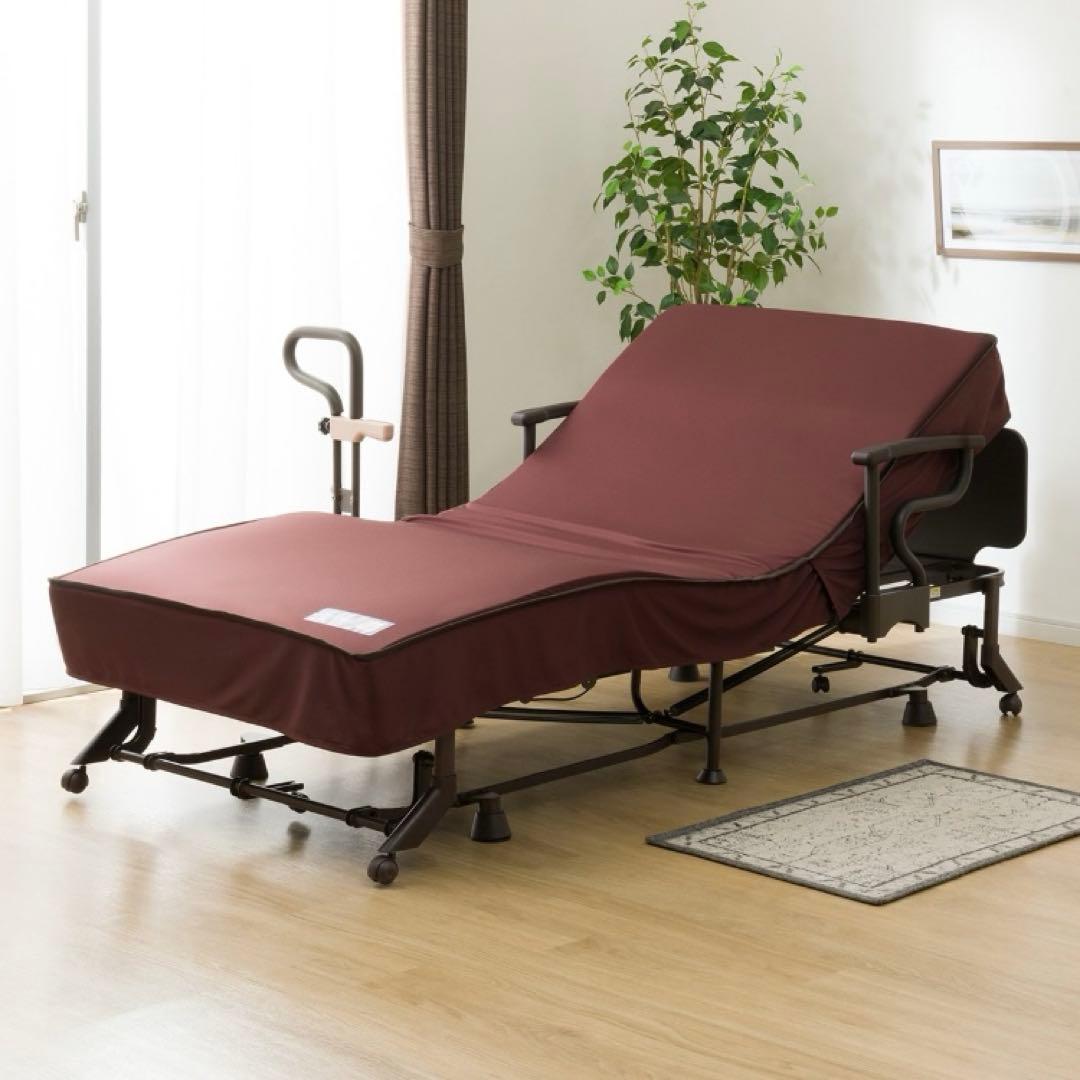 美品‼️ ニトリ　収納式電動リクライニングベッド