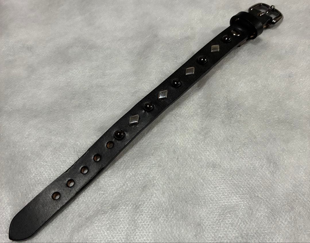 WOLF’S HEAD/ワコマリアSTUDSLEATHERWRIST BAND