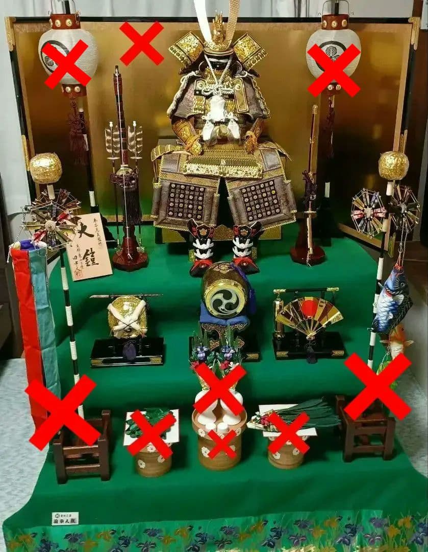 五月人形三段飾り鎧兜　平安光義　　引き渡し大歓迎