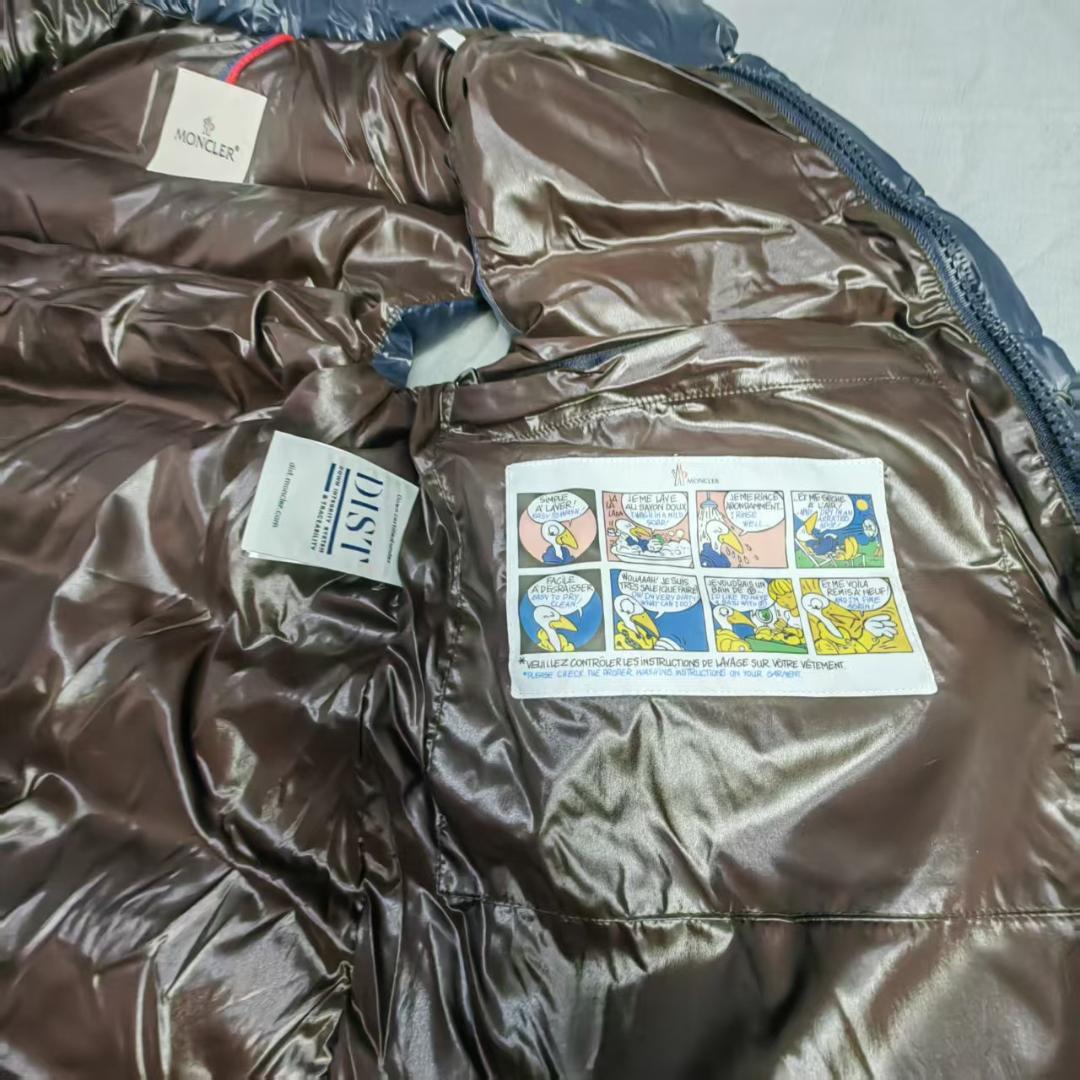 ダウンベスト ネイビー エンブレム付き L