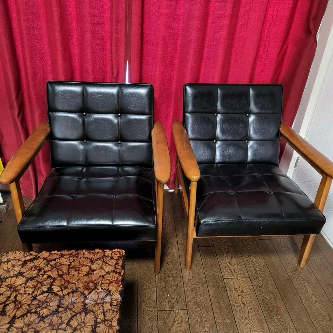 【美品】カリモク家具 60 Kチェア 1人掛け2セット