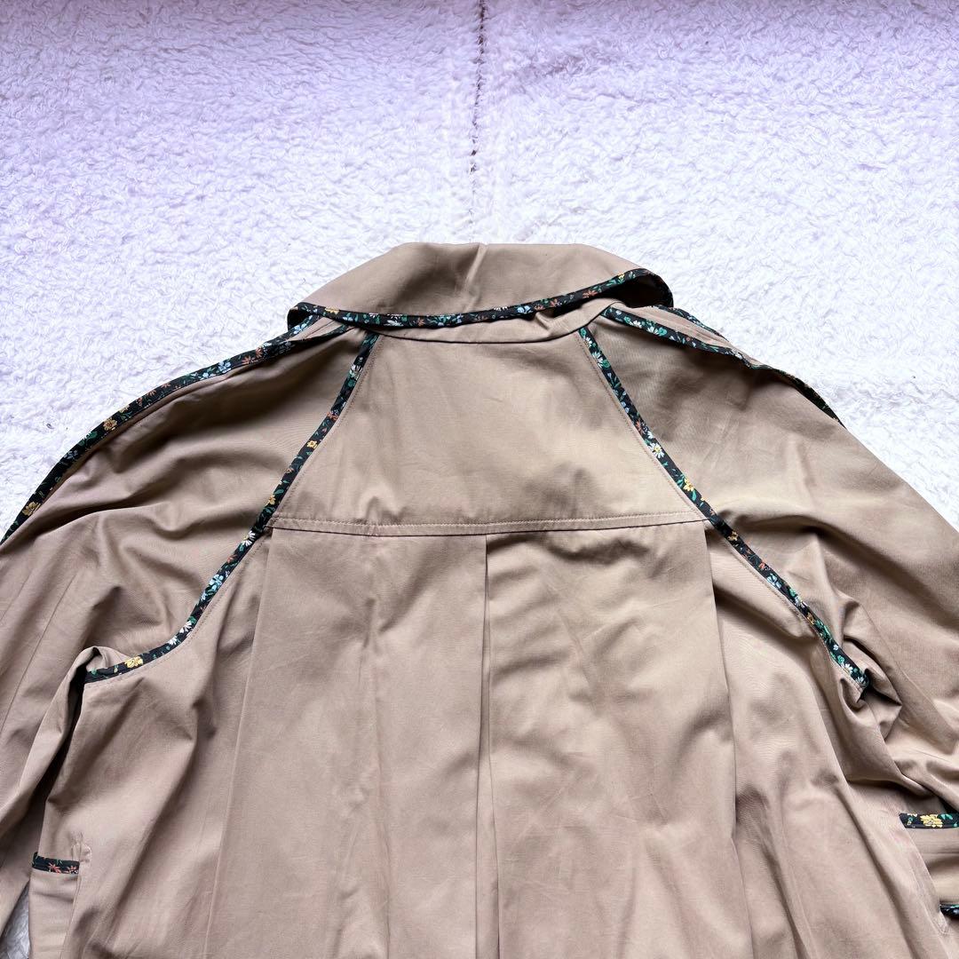 ヴィヴィアンウエストウッド Aライン トレンチコート ロングコート 花柄 紐付き