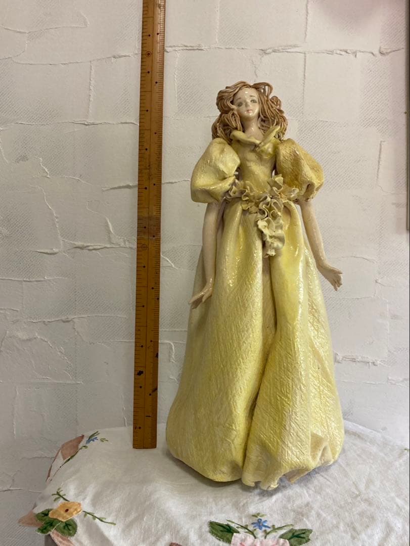 紙粘土人形　置物　インテリア　ロマンドール