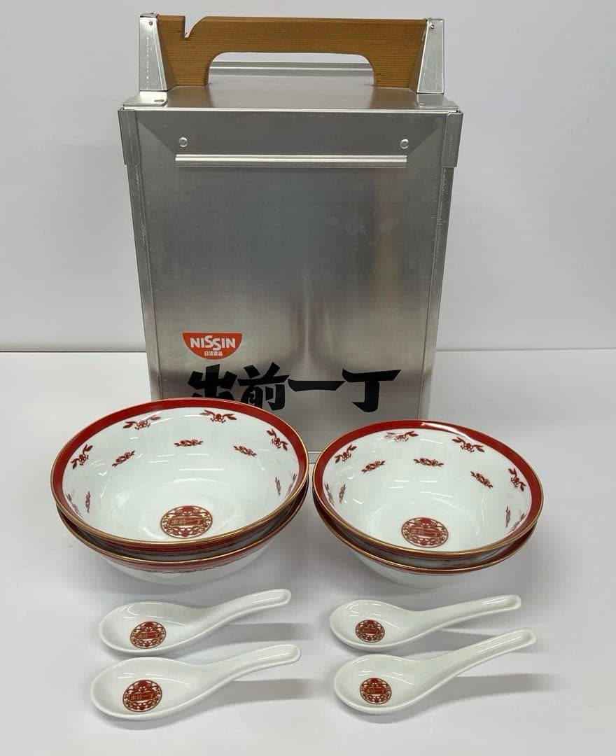 【非売品】日清 出前一丁 「おかもち」と「どんぶり」の出前セット