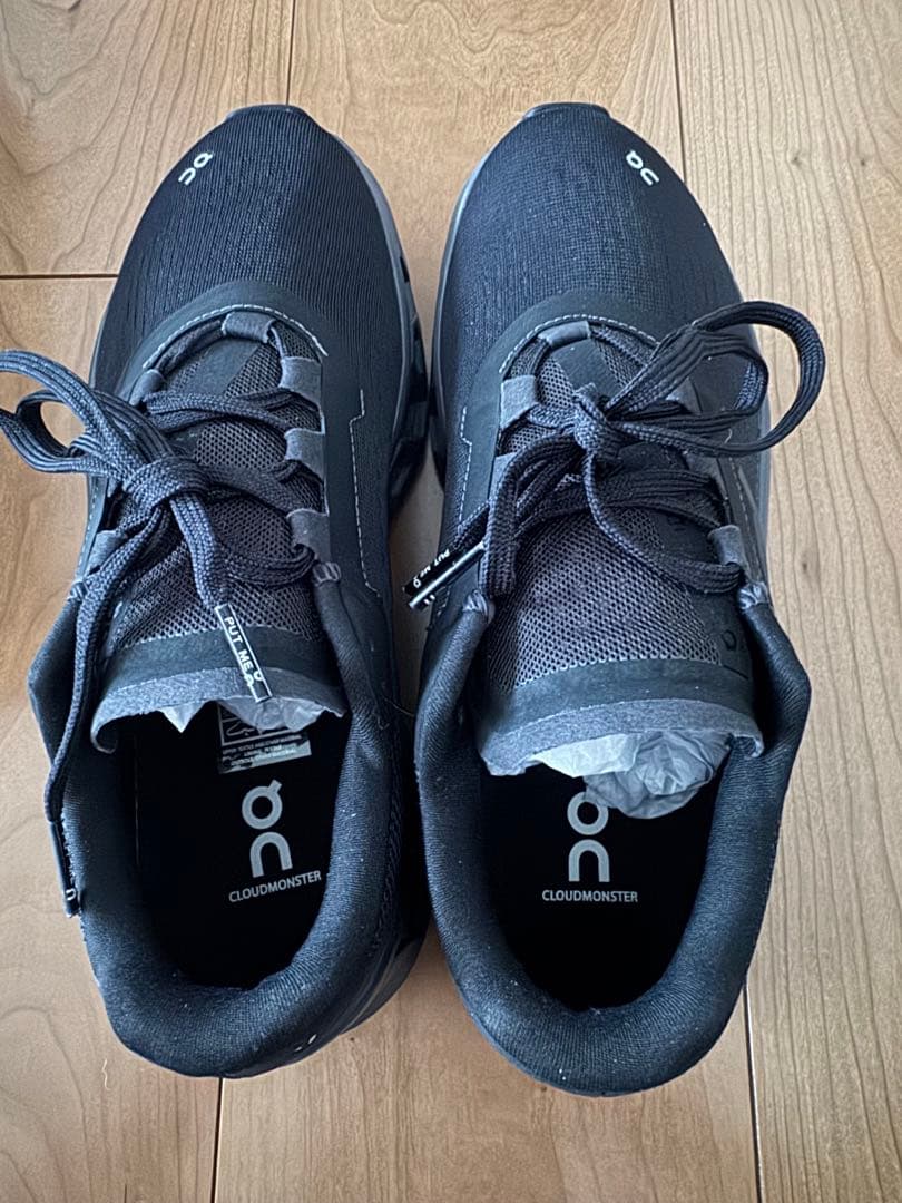 On Cloudmonster レディース　黒　25cm ブラックマグネット