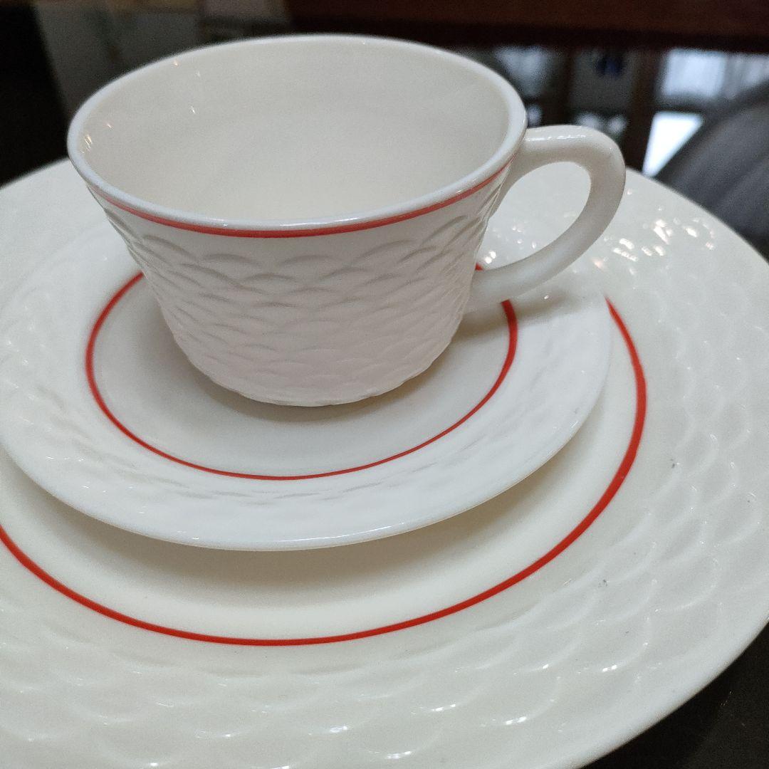 fireking フィッシュスケール　C＆S ディナープレートX3