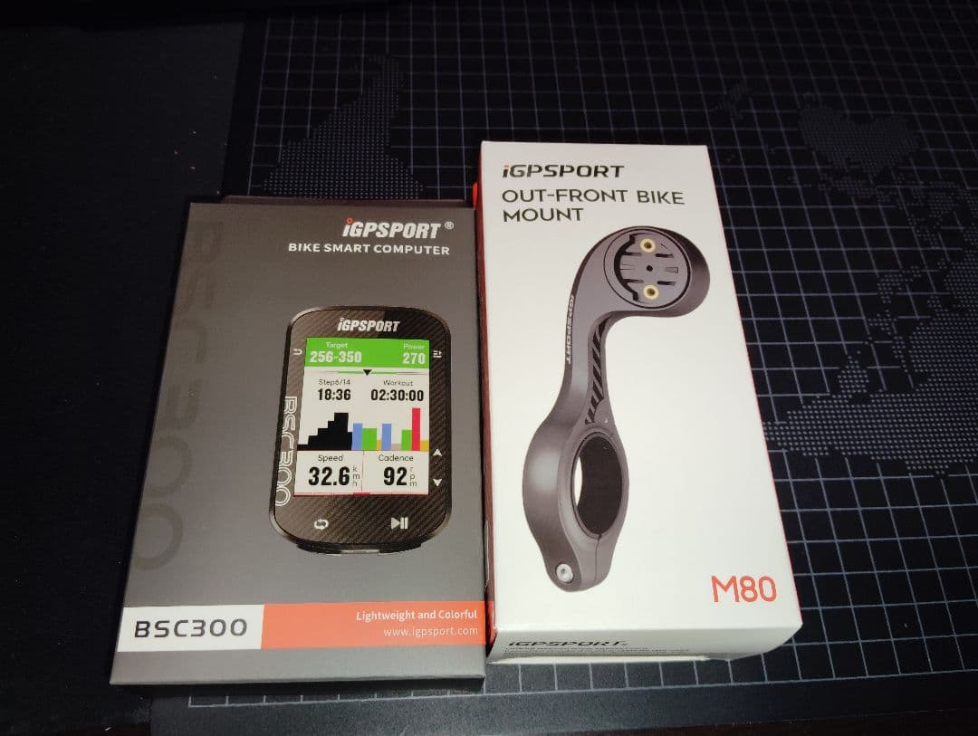 iGPSPORT BSC300 サイクルコンピューター本体マウント付き