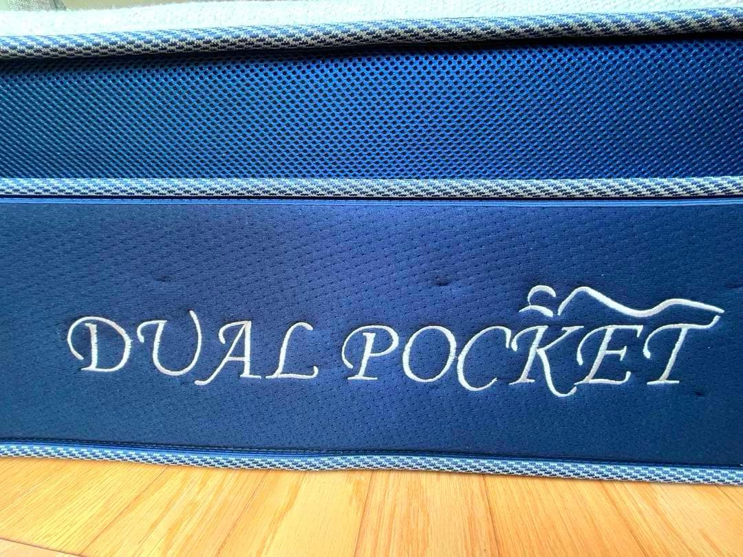 【ニトリ/マットレス】デュアルポケット2 ダブルマットレス グレー