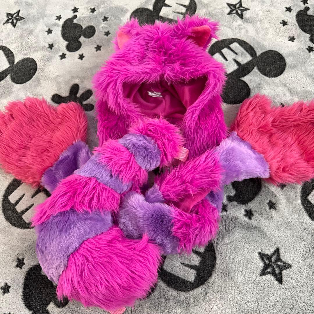 明日まで割引 チェシャ猫 フード付き帽子 シッポ付き