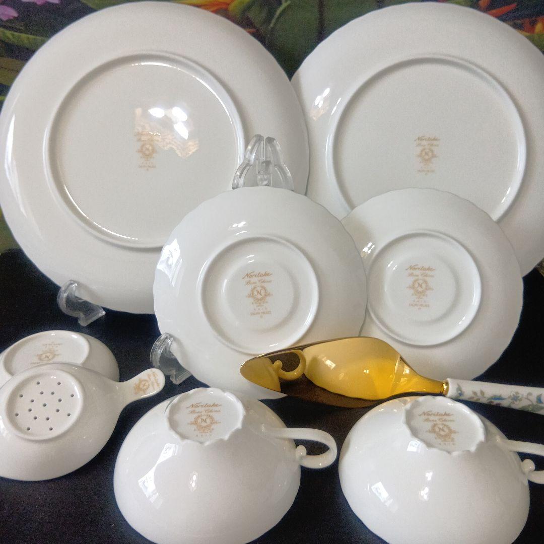 ❤ Noritake カリフパレス ティーカップセット＋ ケーキ皿2枚サーバ付き