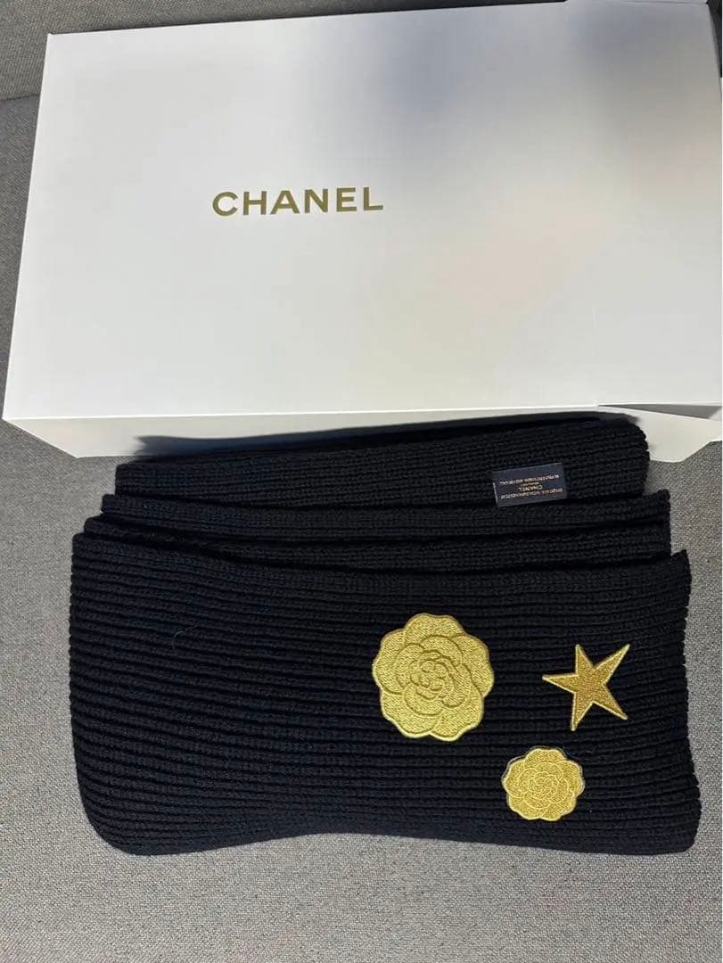 値下げ CHANEL 顧客限定ギフト　ブランケット　カメリア付き　新品未使用