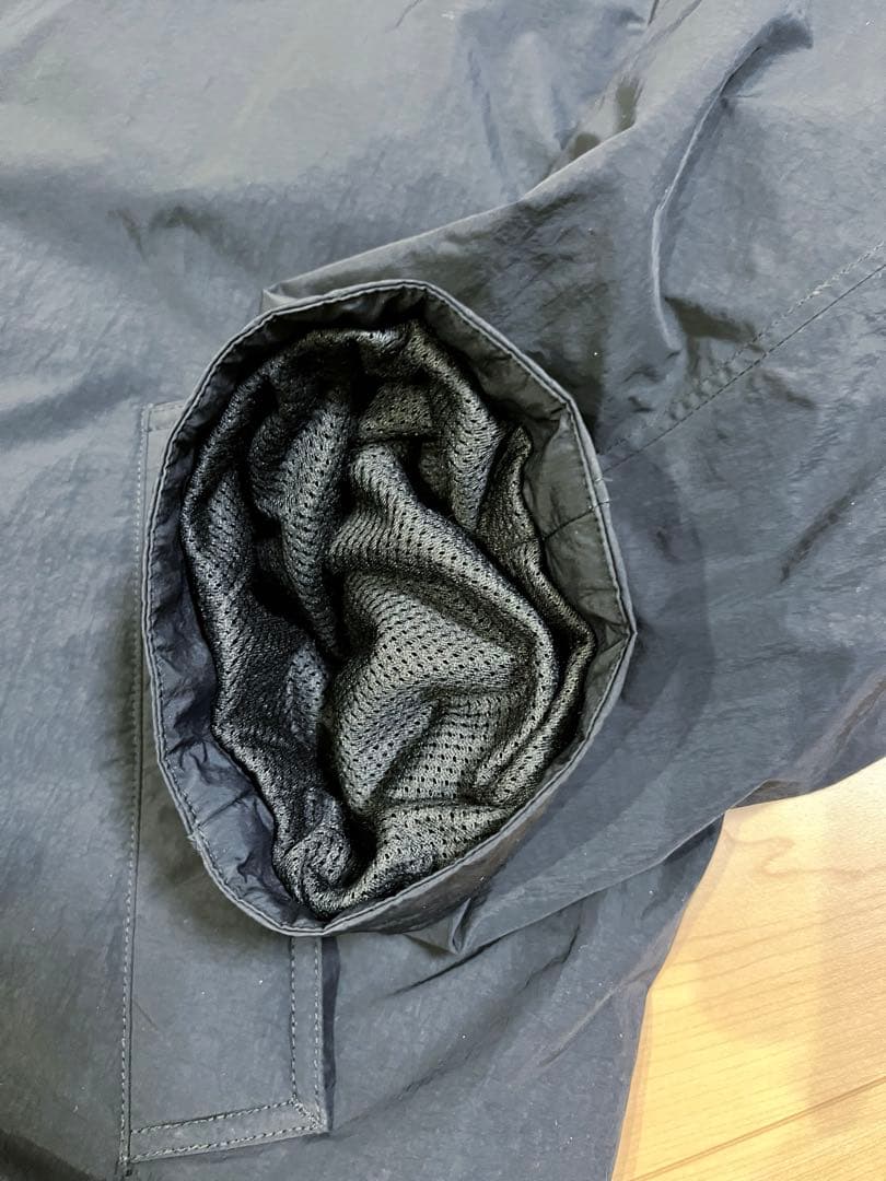 【美品】OCTAナイロンコート　黒Ｌ