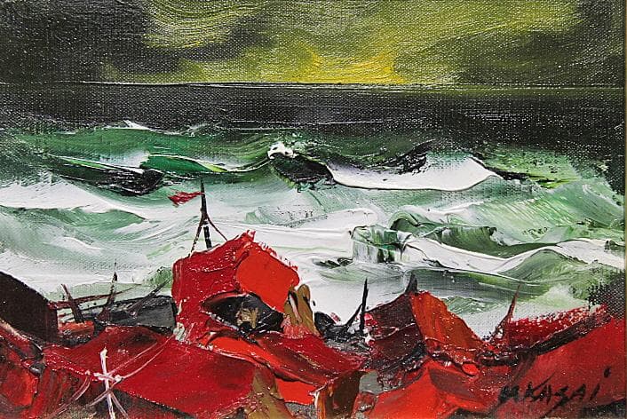 北の漁村 葛西四雄