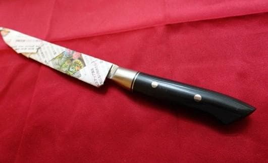 新品同様！スミカマ 霞 KASUMI . カービングナイフ 20cm 鏡面磨き