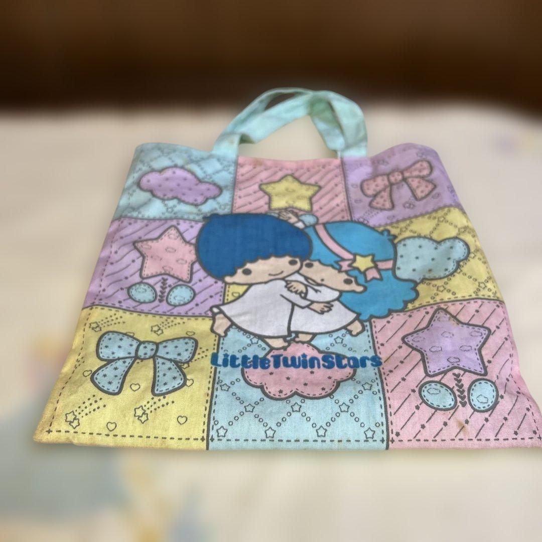 貴重キキララLittleTwinStarsお弁当箱箸箱ランチバッグクロス1976