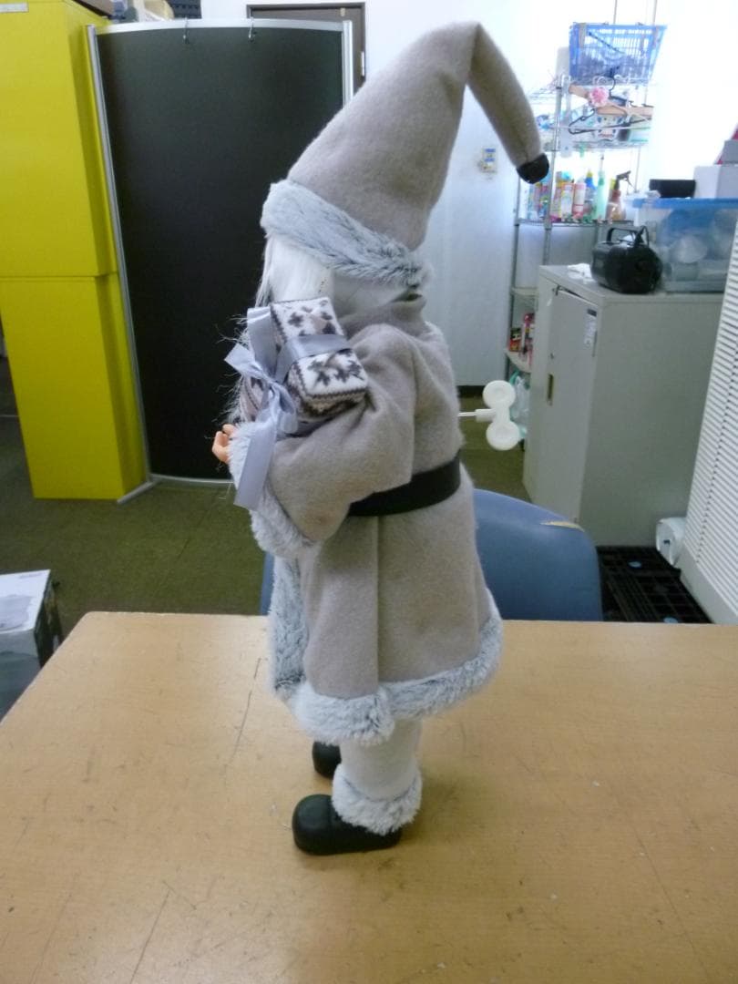中古　サンタクロース ゼンマイ オルゴール人形　値引き不可