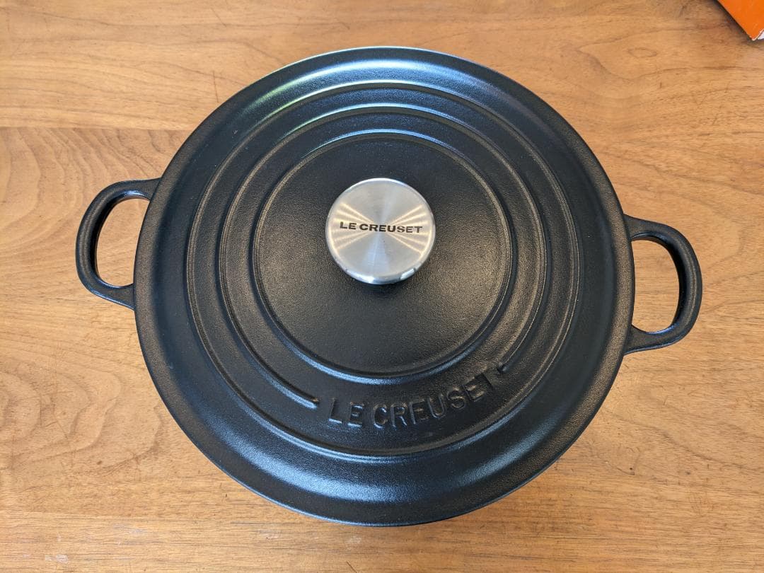 【LE CREUSET/ル・クルーゼ】ココット・ロンド 24㎝　マットブラック