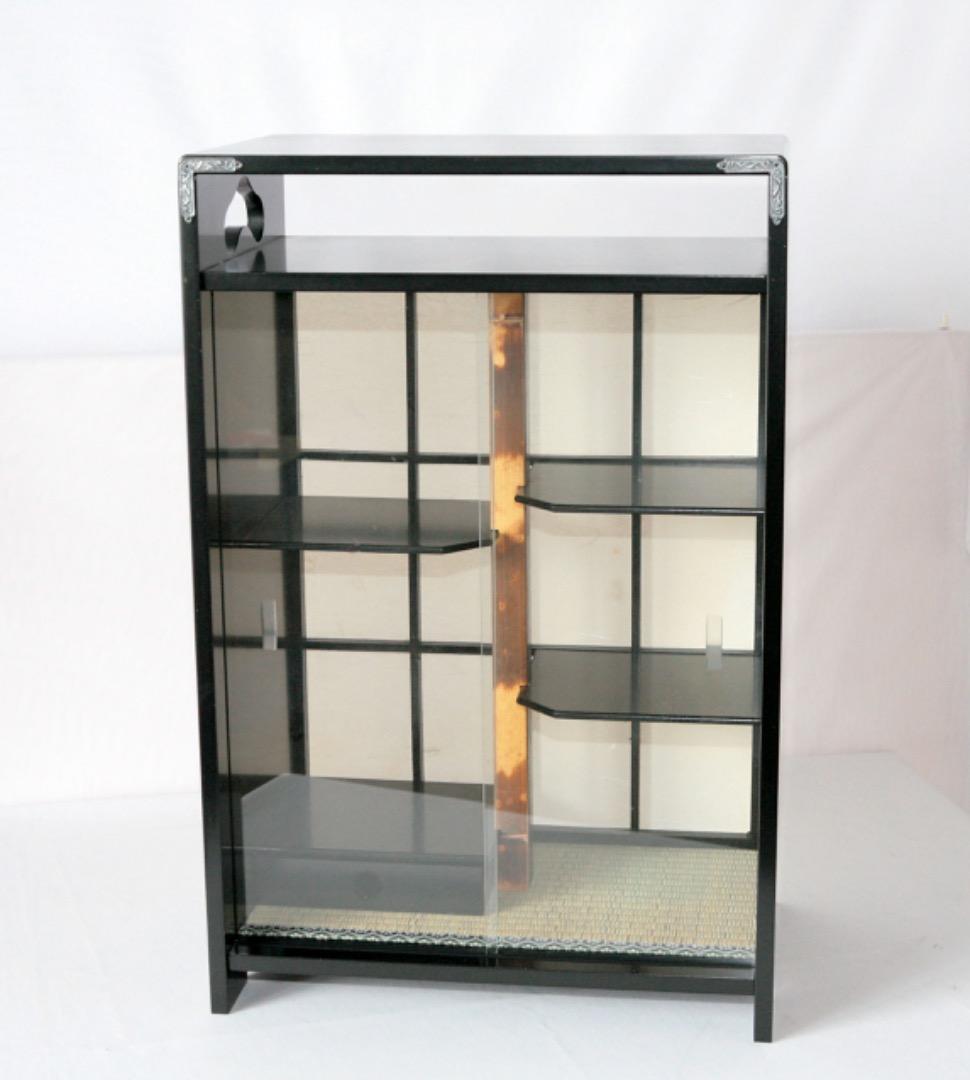 1610　春日茶棚揃（ガラス引違戸付）