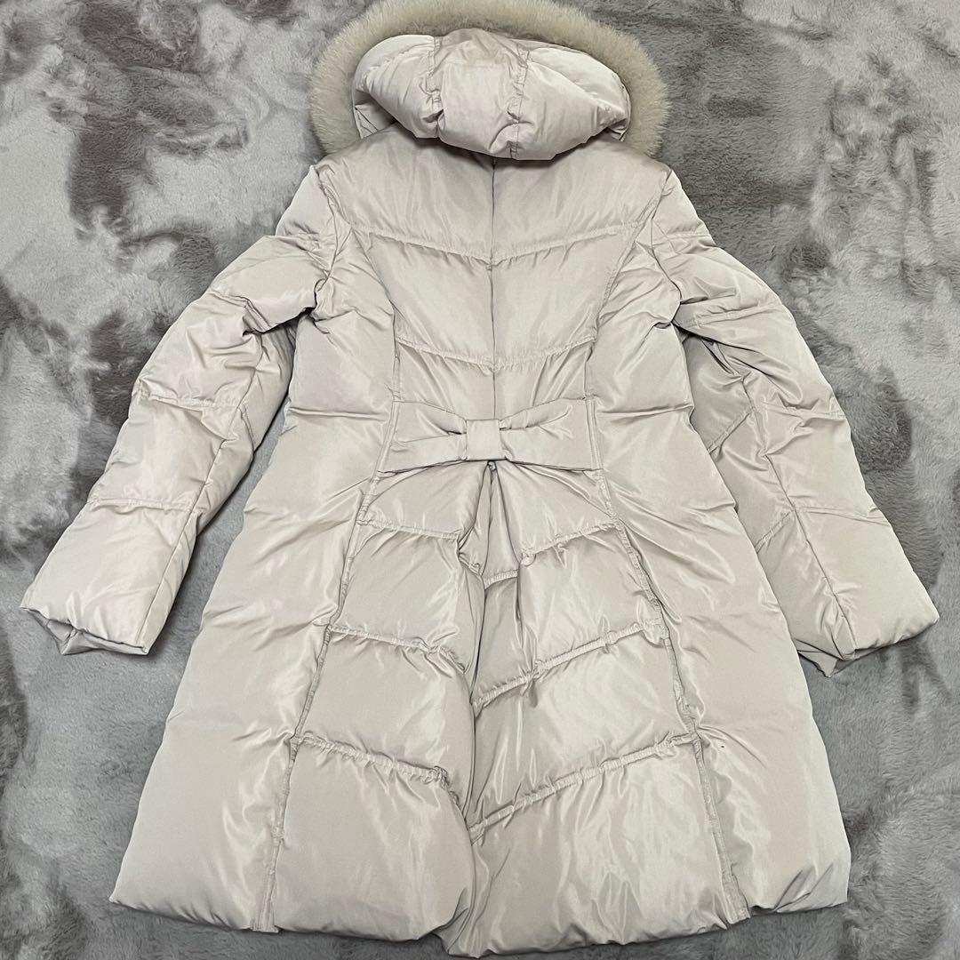 ルイルエブティック　ロング　ダウンコート　フォックスファー　2way