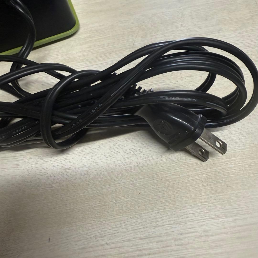 ナショナル交流目覚時計ヤングスヤスヤ　パタパタ時計　TG02 緑　グリーン