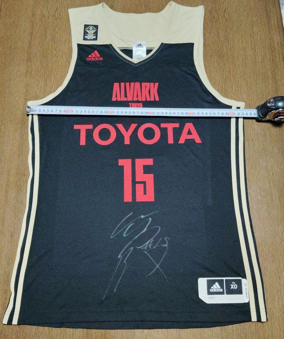 アルバルク東京 サイン入り 15番（竹内 譲次選手）X0サイズ