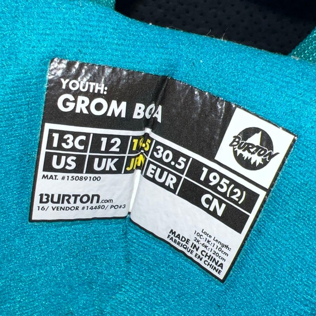 数回使用 BURTON AFTER SCHOOL100cm＋バイン＋BOAブーツ