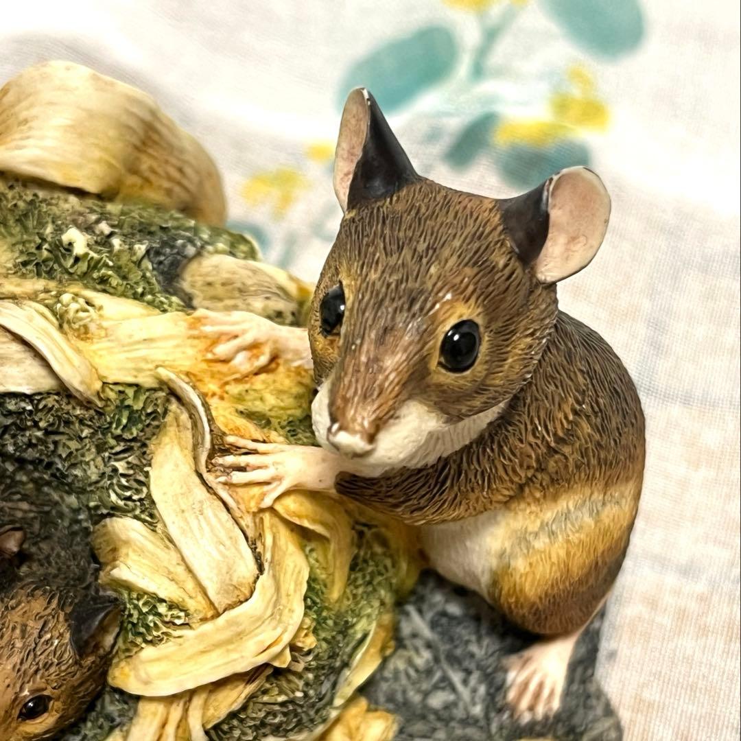 Border Fine Arts ネズミ 親子 フィギュリン 置物英国製