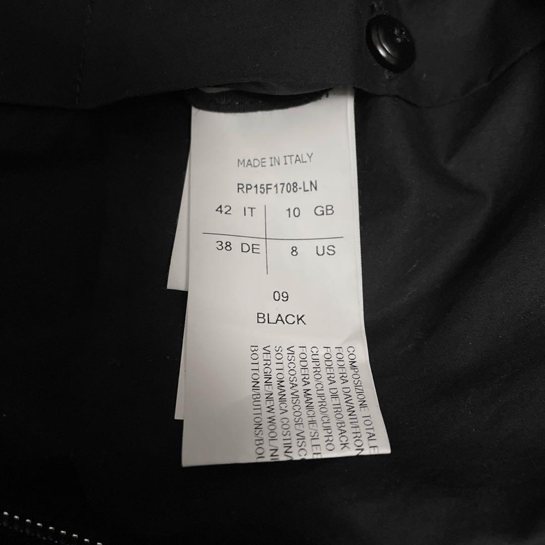 Rick Owens 本革　デザインレザージャケット　ジップ　イタリア製