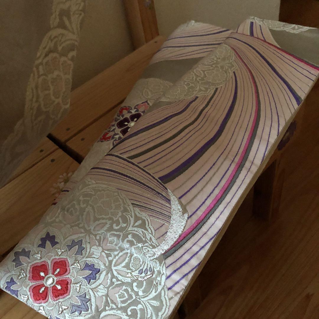 正絹袋帯からの七五三簡単付け帯です❣️