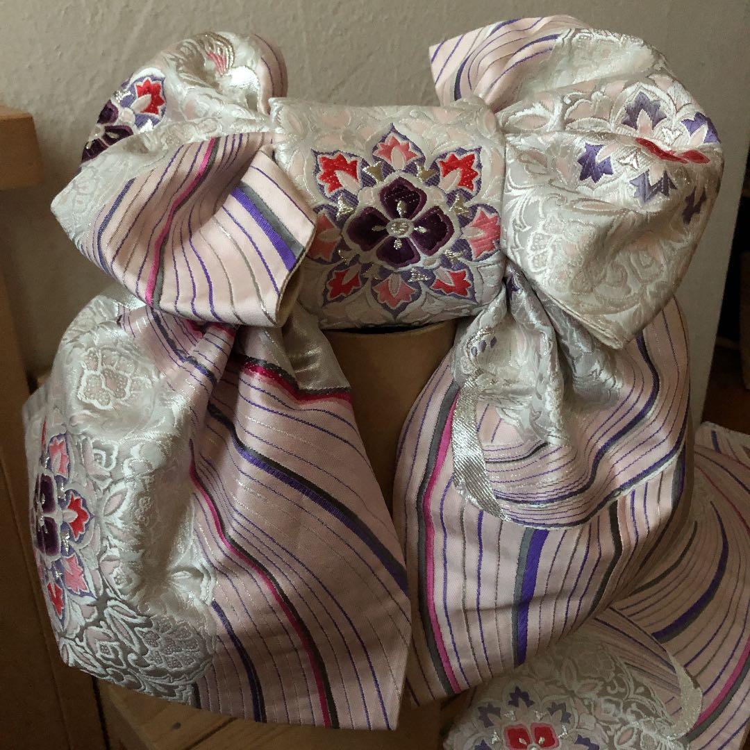 正絹袋帯からの七五三簡単付け帯です❣️