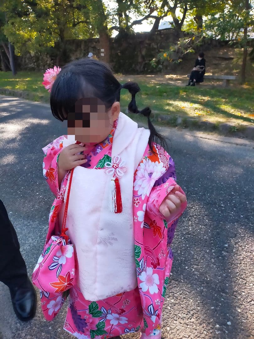 七五三 着物セット3歳 ピンク 花柄