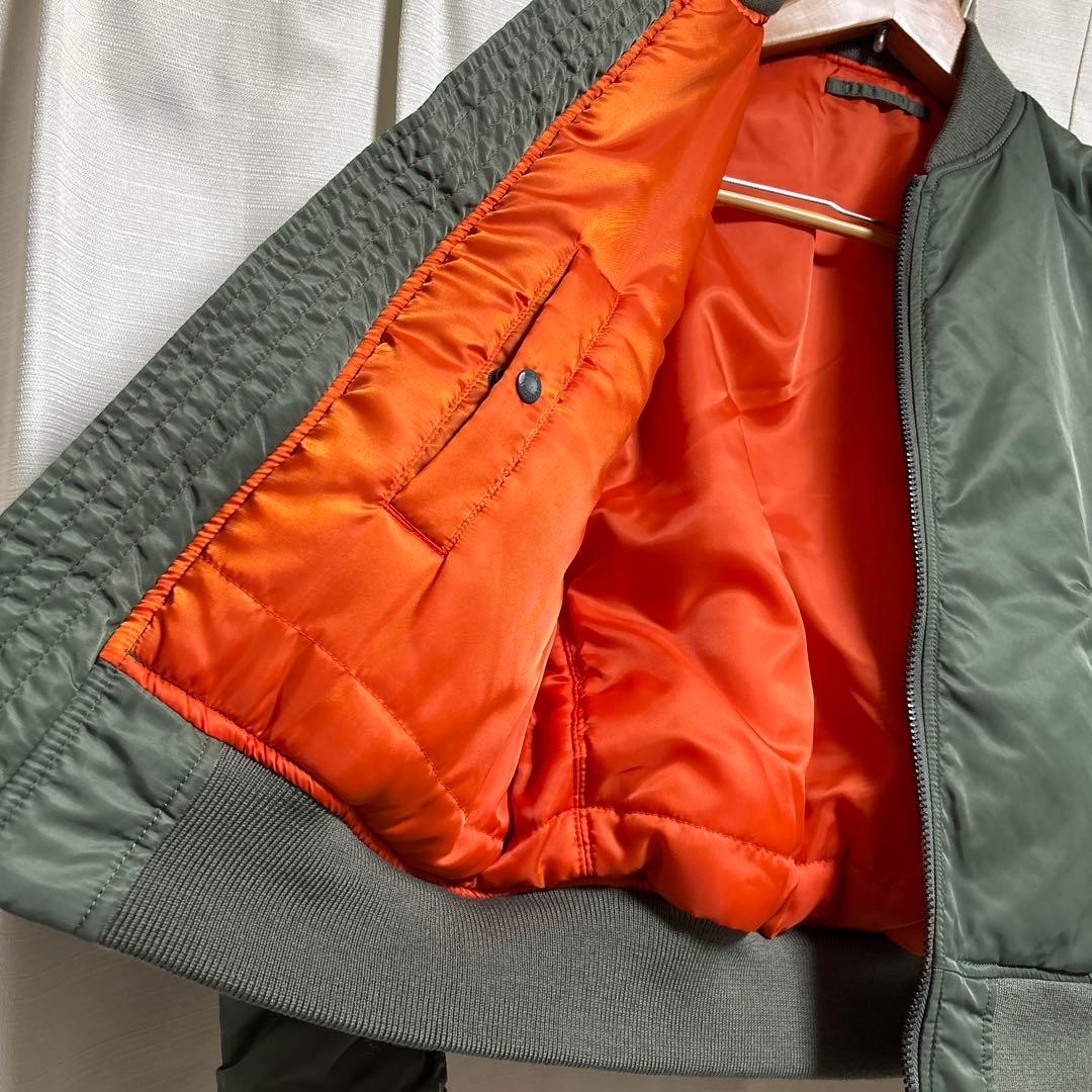 AVIREX MA-1 フライトジャケット L リバーシブル 縦ステッチ