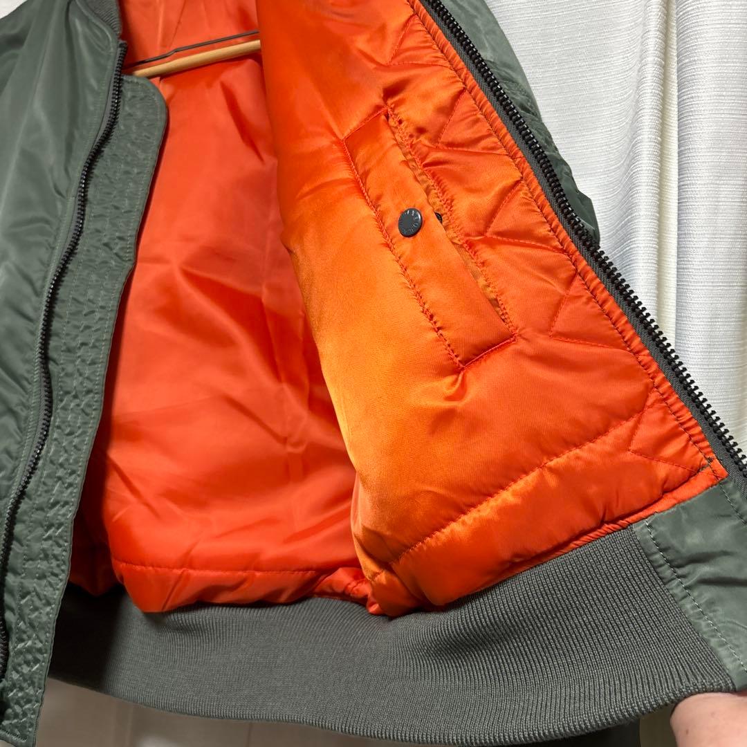 AVIREX MA-1 フライトジャケット L リバーシブル 縦ステッチ