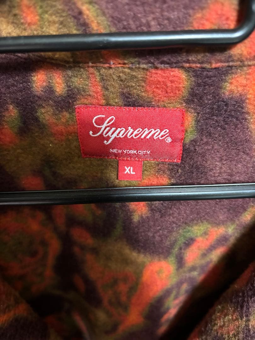 ジャケット・アウター Supreme 21fw paisley fleece shirt