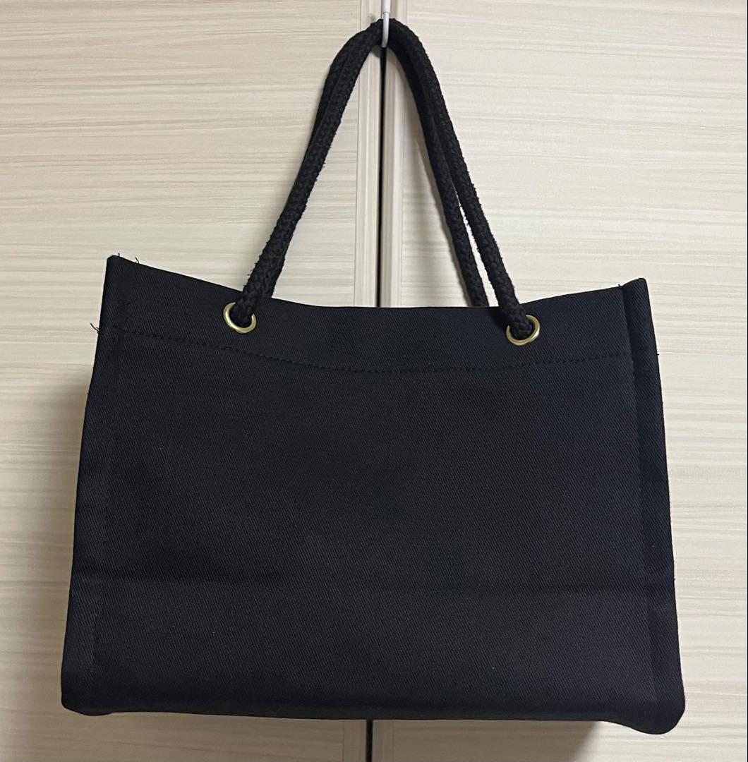 CHANEL シャネル ノベルティ トートバッグ ブラック キャンバス