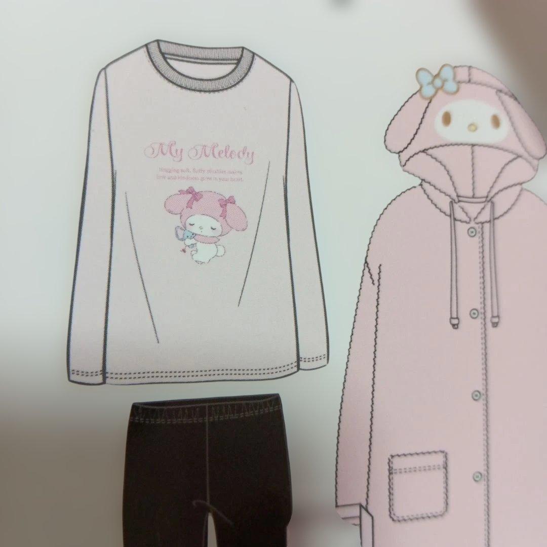 I26新品 マイメロガウン&パジャマ&バッグセット　My Melody