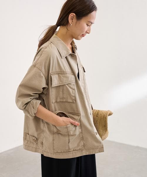 25SS FRAMeWORK ミリタリーショートブルゾン Fサイズ 日本製