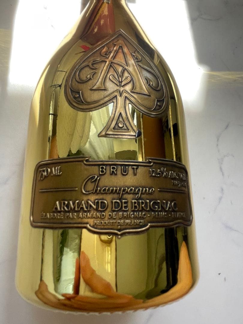 新品未開封　Armand de Brignac ゴールドシャンパン 750ml