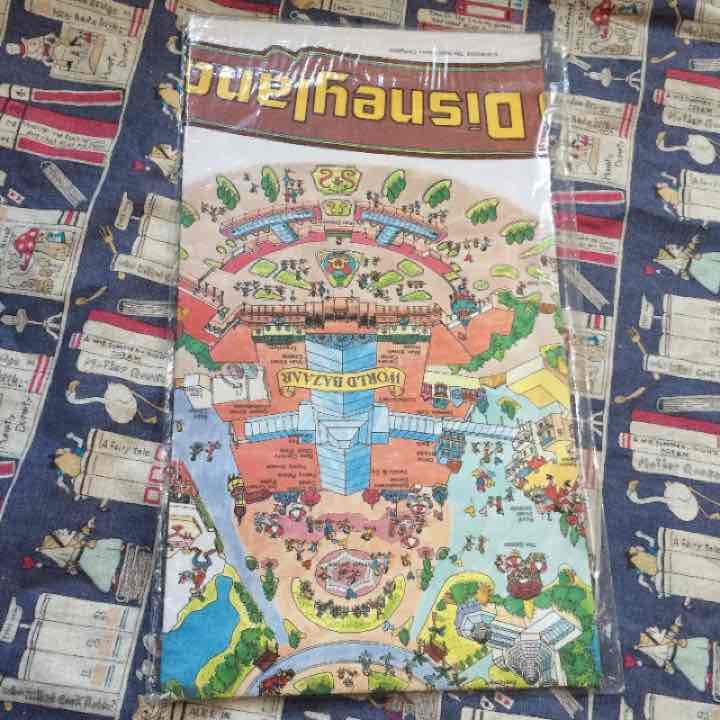 【レトロ】東京ディズニーランドのスーベニアマップ Disney