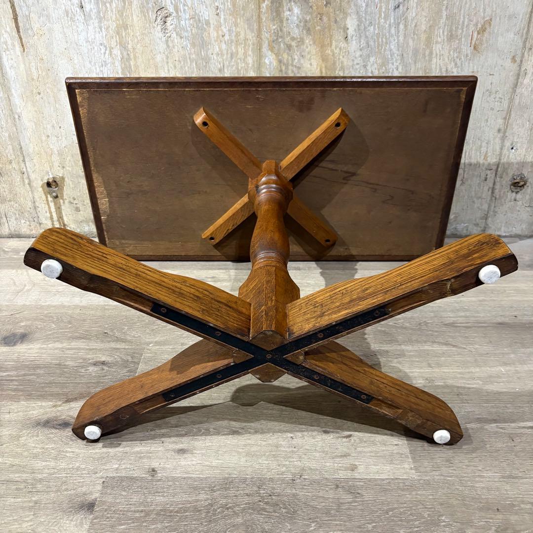 カフェテーブル　センターテーブル　オーク材　①