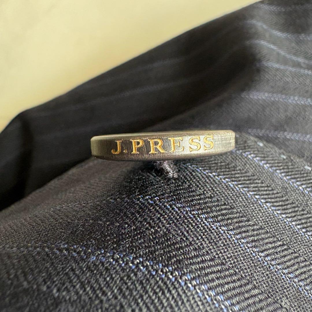 J.PRESS カノニコ生地 Super120’s ストライプスーツ 紺 11号