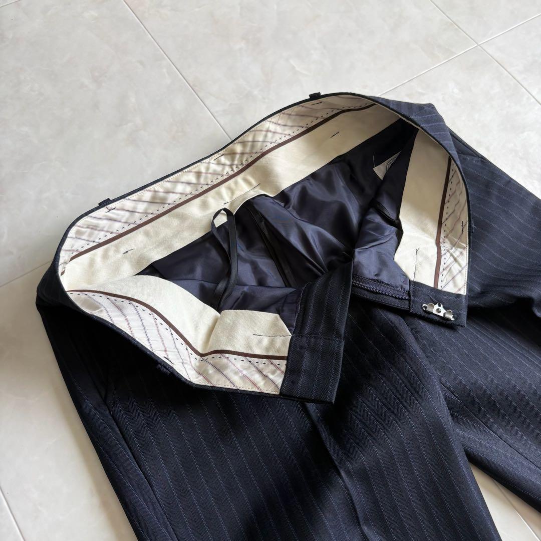 J.PRESS カノニコ生地 Super120’s ストライプスーツ 紺 11号