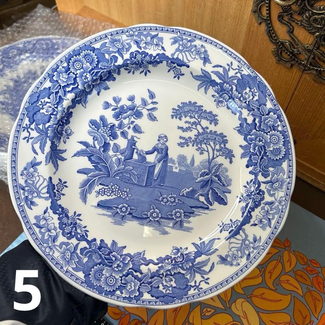 スポード　ブルールームコレクション　GIRL AT WELL プレート５枚