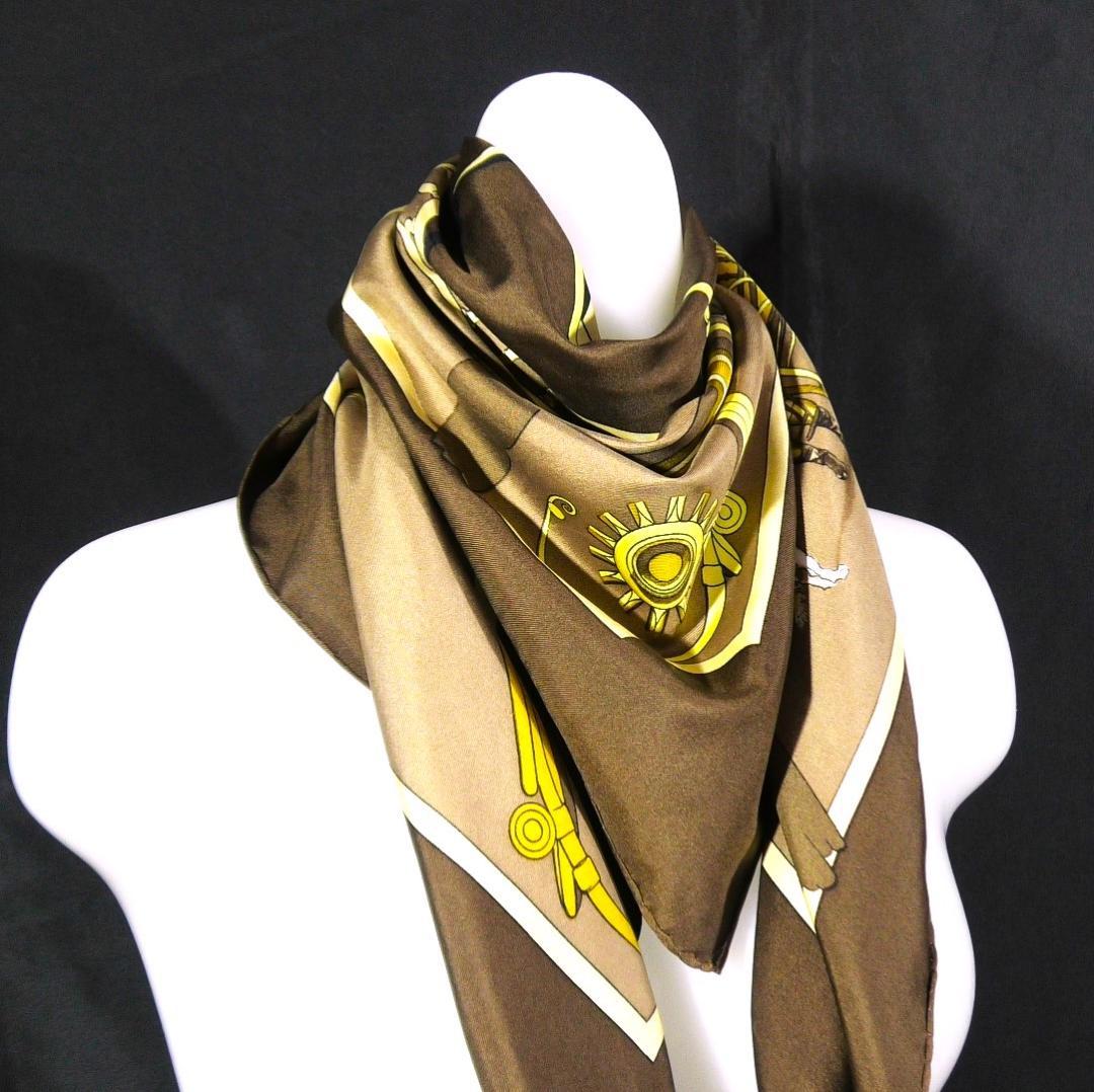 HERMES エルメス　大判スカーフ　カレ90　 D450