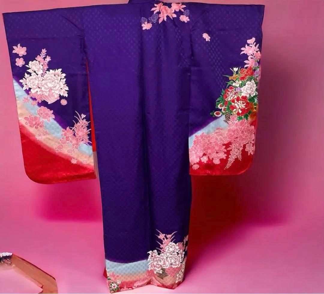 七五三　着物大正ロマン　アンティーク　着物　レトロ　七五三　着物