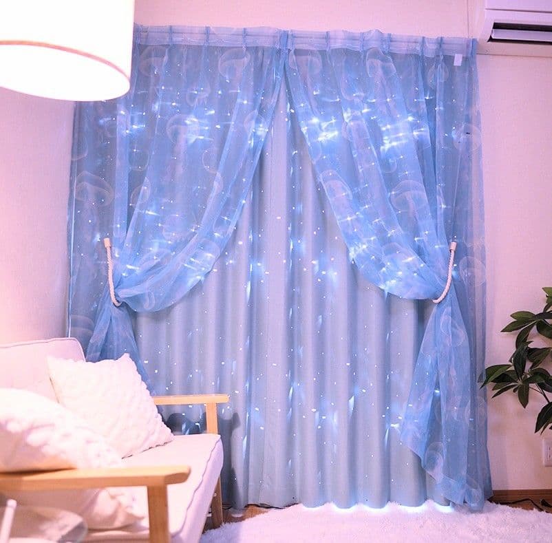 【美品】カーテン&タッセル3点セット オーダー MARINE & PIER