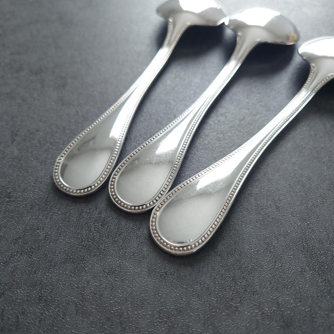 希少 美品 クリストフル パール コンソメスプーン 3点