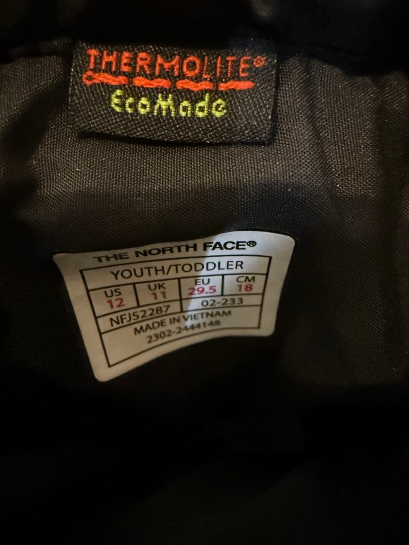 極美品　THE NORTH FACE ザ ノースフェイス　キッズ防寒ブーツ